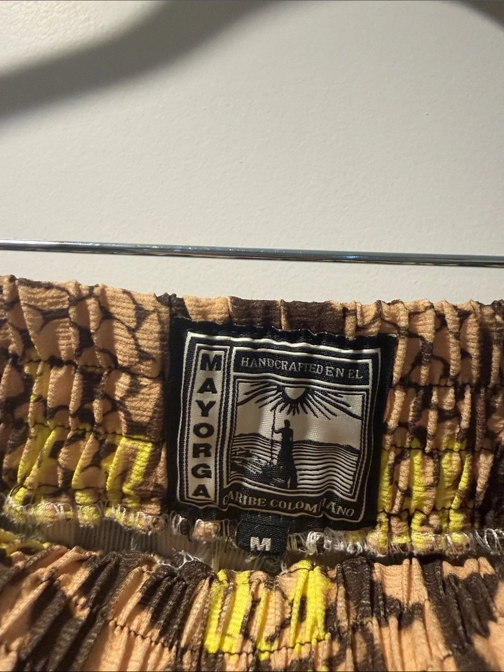 Mayorga Brown & Tan Pinecone Print Two-Piece Set with Yellow Accents - Picture 5 of 7